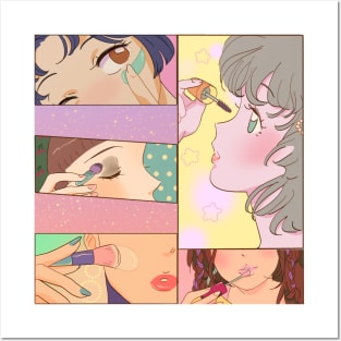 Anime Makeup Girls Posters and Art